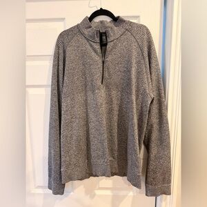 lululemon athletica Men's Heather Gray Half-Zip Sweater
